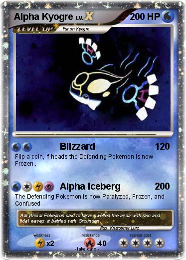 Pokemon Alpha Kyogre