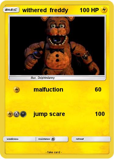 Pokemon withered  freddy