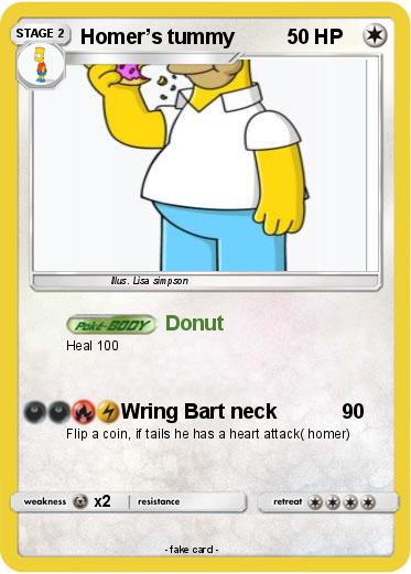 Pokemon Homer’s tummy