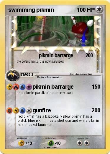 Pokemon swimming pikmin