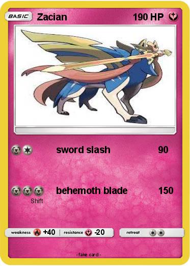 Pokemon Zacian Pokemon Zacian