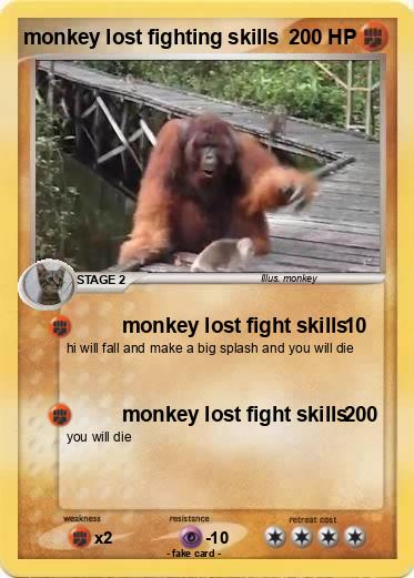 Pokemon monkey lost fighting skills