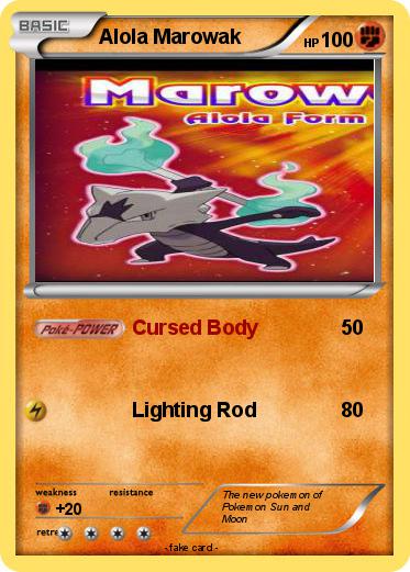 Pokemon Alola Marowak
