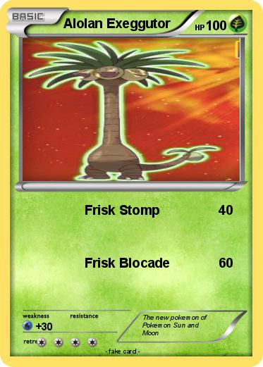 Pokemon Alolan Exeggutor