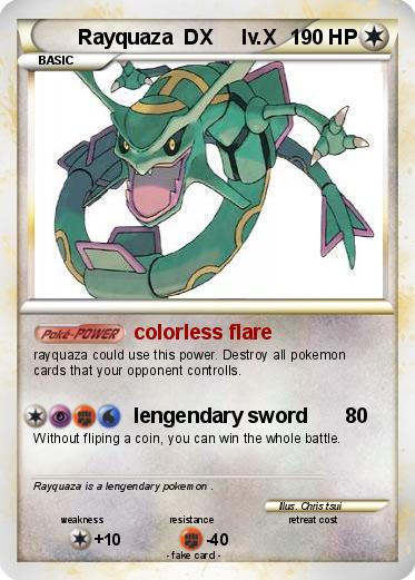 Pokemon Rayquaza  DX     lv.X