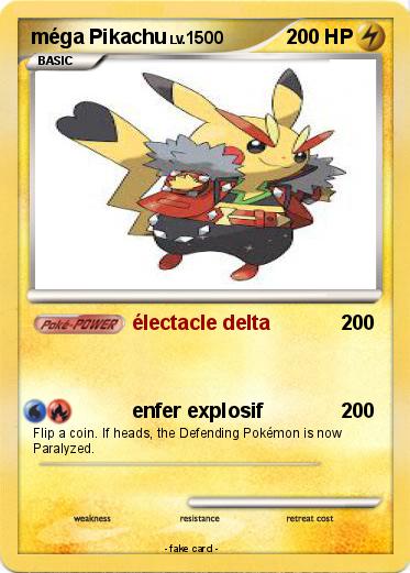 Pokemon méga Pikachu