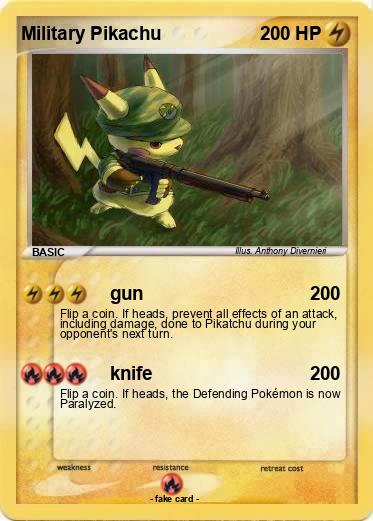 Pokemon Military Pikachu