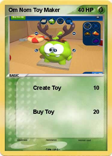 Pokemon Om Nom Toy Maker