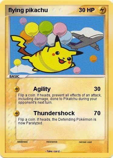 Pokemon flying pikachu