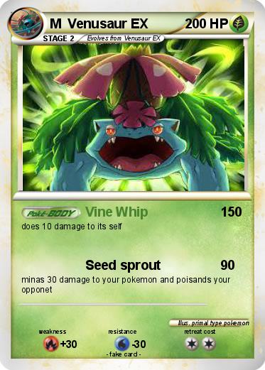 Pokemon M  Venusaur EX