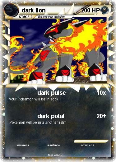 Pokemon dark lion