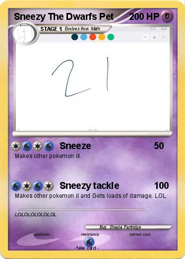 Pokemon Sneezy The Dwarfs Pet