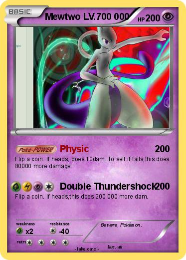 Pokemon Mewtwo LV.700 000