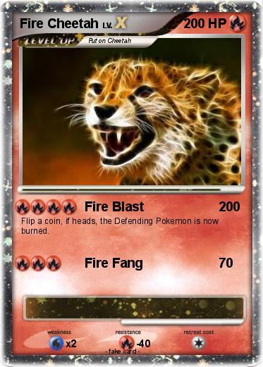 Pokemon Fire Cheetah