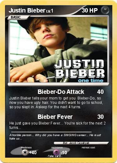 Pokemon Justin Bieber