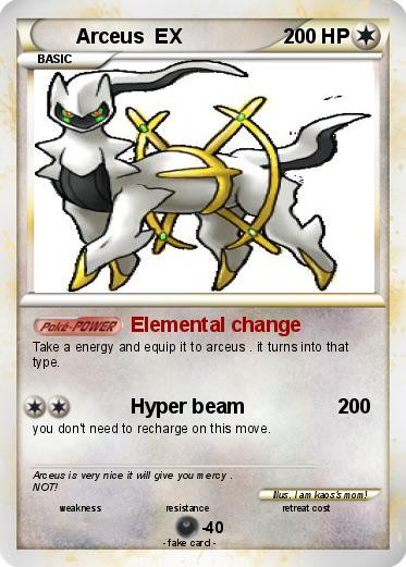 Pokemon Arceus  EX