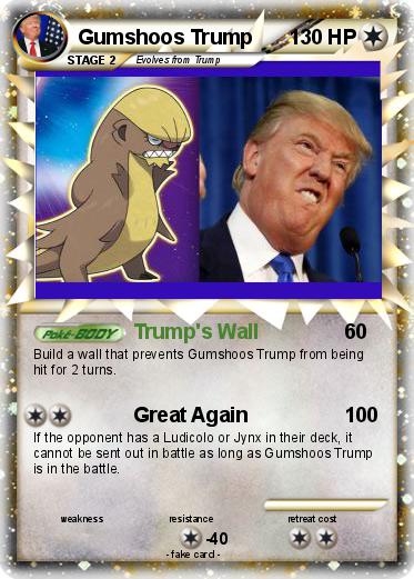Pokemon Gumshoos Trump