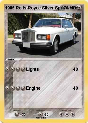 Pokemon 1985 Rolls-Royce Silver Spur white