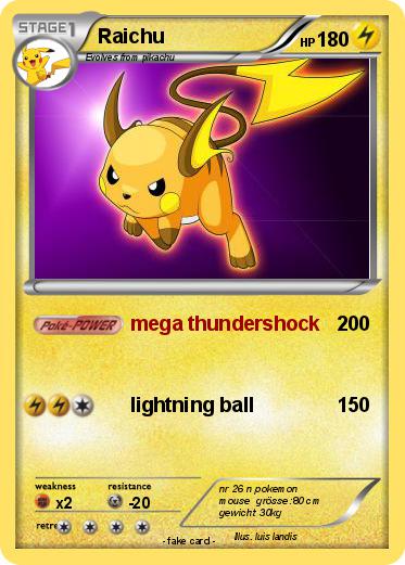 Pokemon Raichu