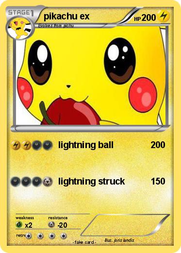 Pokemon pikachu ex