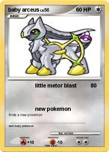 Pokemon baby arceus