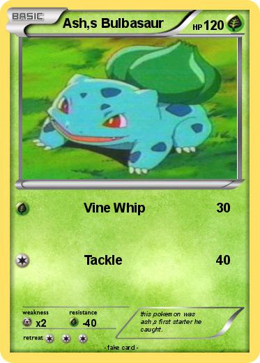 Pokemon Ash,s Bulbasaur