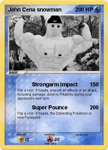 Pokemon John Cena snowman