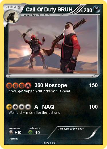 Pokemon Call Of Duty BRUH