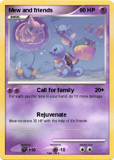 Pokemon Mew and friends