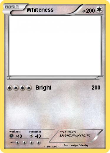 Pokemon Whiteness