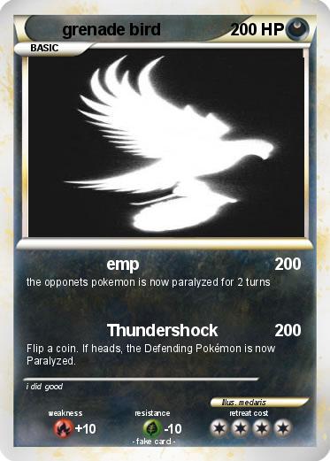 Pokemon grenade bird