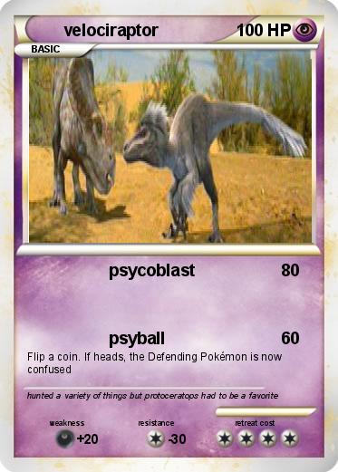 Pokemon velociraptor