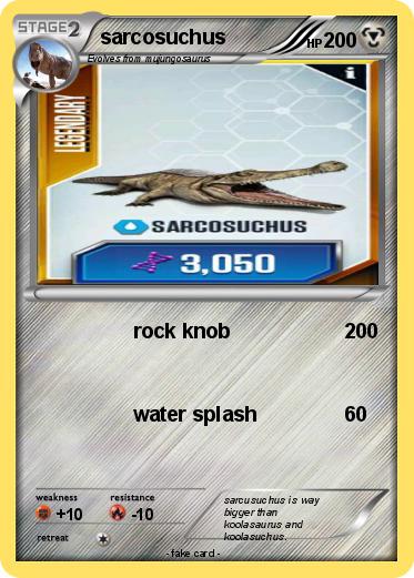 Pokemon sarcosuchus