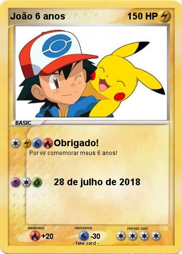 Pokemon João 6 anos
