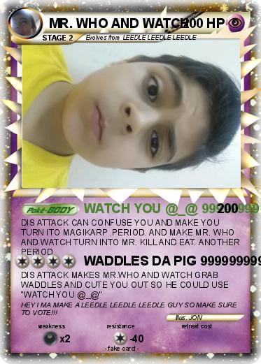Pokemon MR. WHO AND WATCH