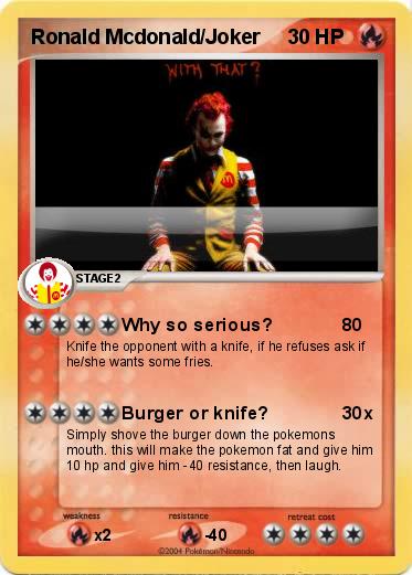 Pokemon Ronald Mcdonald/Joker