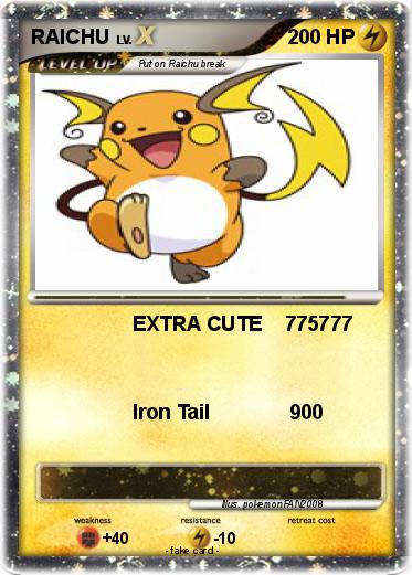 Pokemon RAICHU