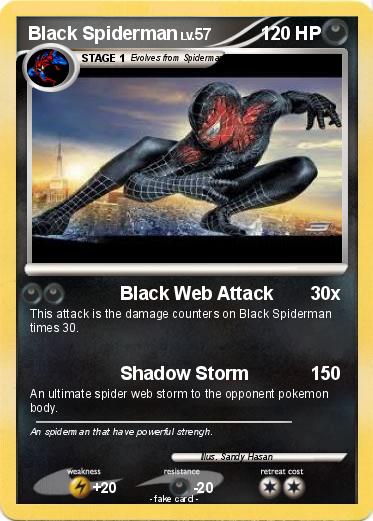 Pokemon Black Spiderman