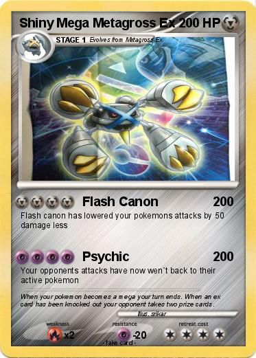 Pokemon Shiny Mega Metagross Ex