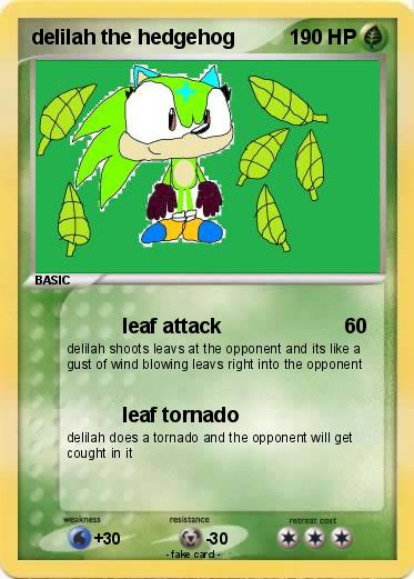 Pokemon delilah the hedgehog