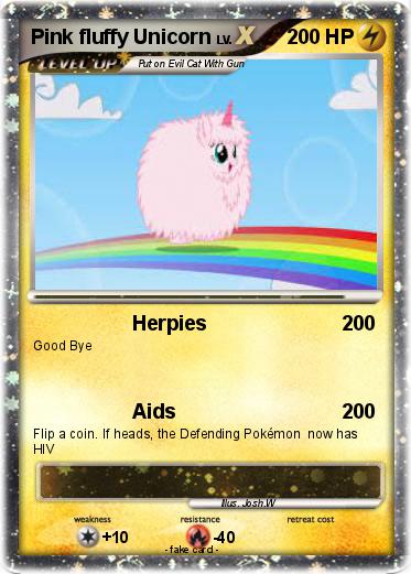 Pokemon Pink fluffy Unicorn