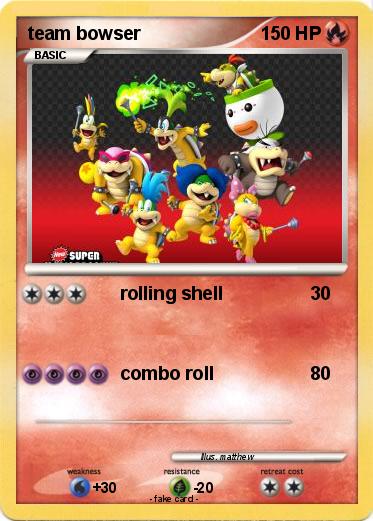 Pokemon team bowser
