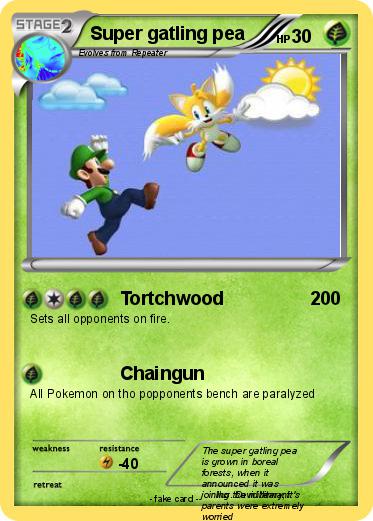 Pokemon Super gatling pea