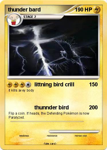 Pokemon thunder bard