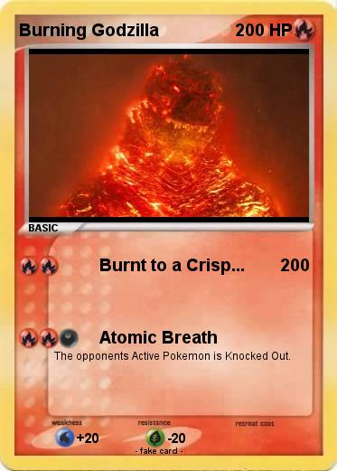 Pokemon Burning Godzilla