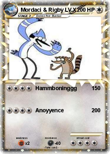 Pokemon Mordaci & Rigby LV.X