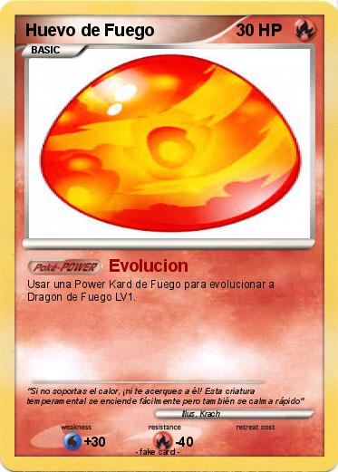 Pokemon Huevo de Fuego
