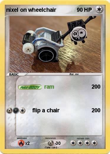 Pokemon nixel on wheelchair