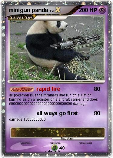 Pokemon minigun panda