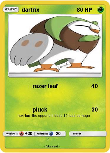 Pokemon dartrix Pokemon dartrix